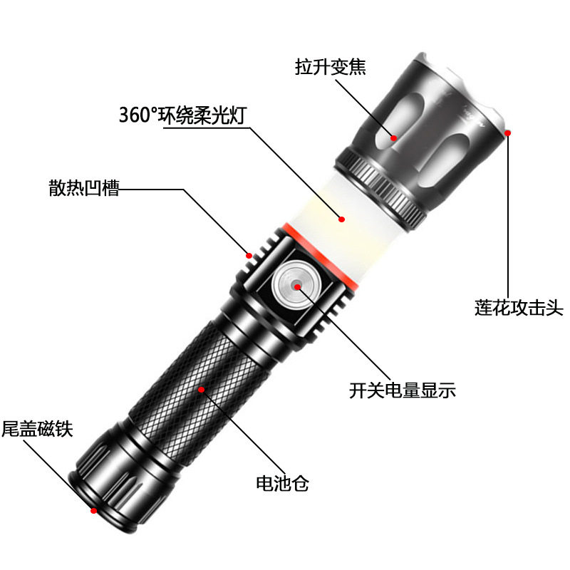 便携COB超亮工作灯可调节