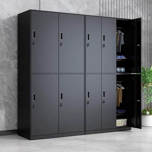 更衣柜健身房换衣柜游泳馆浴室鞋柜员工宿舍储物柜钢制带锁铁皮柜