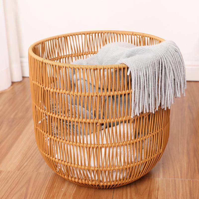 仿藤编脏衣篮INS风洗衣篮卧室脏衣篓酒店浴巾筐玩具杂物收纳桶,收纳整理,脏衣篮,淘宝优惠券,粉丝福利购,淘宝优惠卷