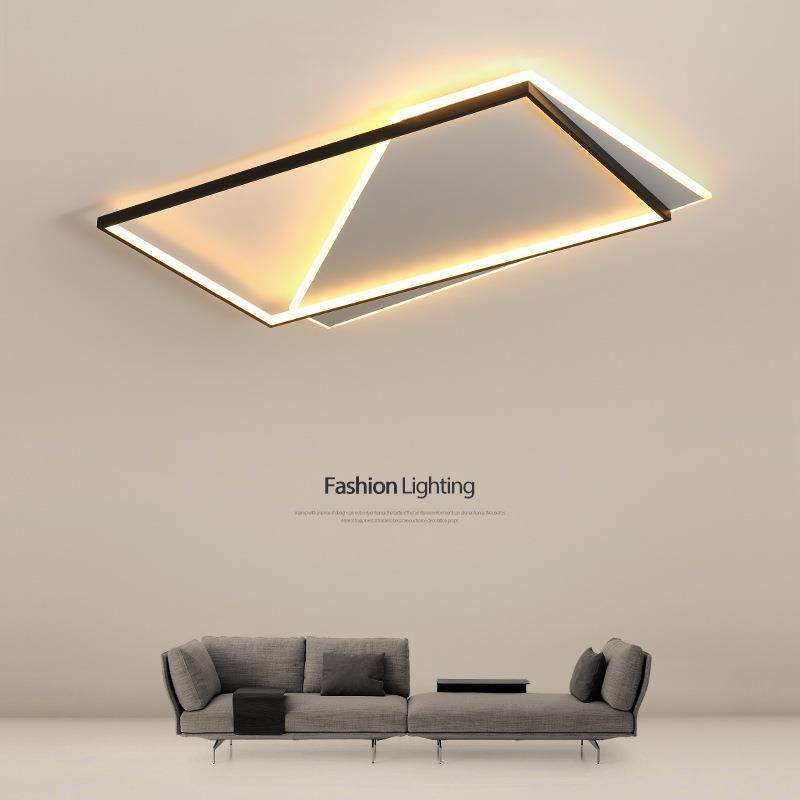 客厅灯简约现代大气北欧平板长方形大厅极简超薄线条卧室吸顶灯具,家装灯饰光源,客厅吸顶灯,淘宝优惠券,粉丝福利购,淘宝优惠卷