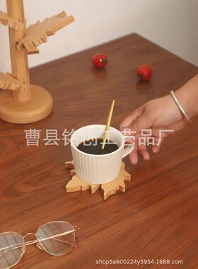 隔热垫一棵树防烫垫餐桌隔热垫高级感餐盘碗垫耐高温实木质餐具垫