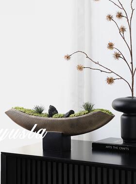 树脂复古法式家居摆件中古风茶室电视柜样板间摆件橱窗书房装饰品