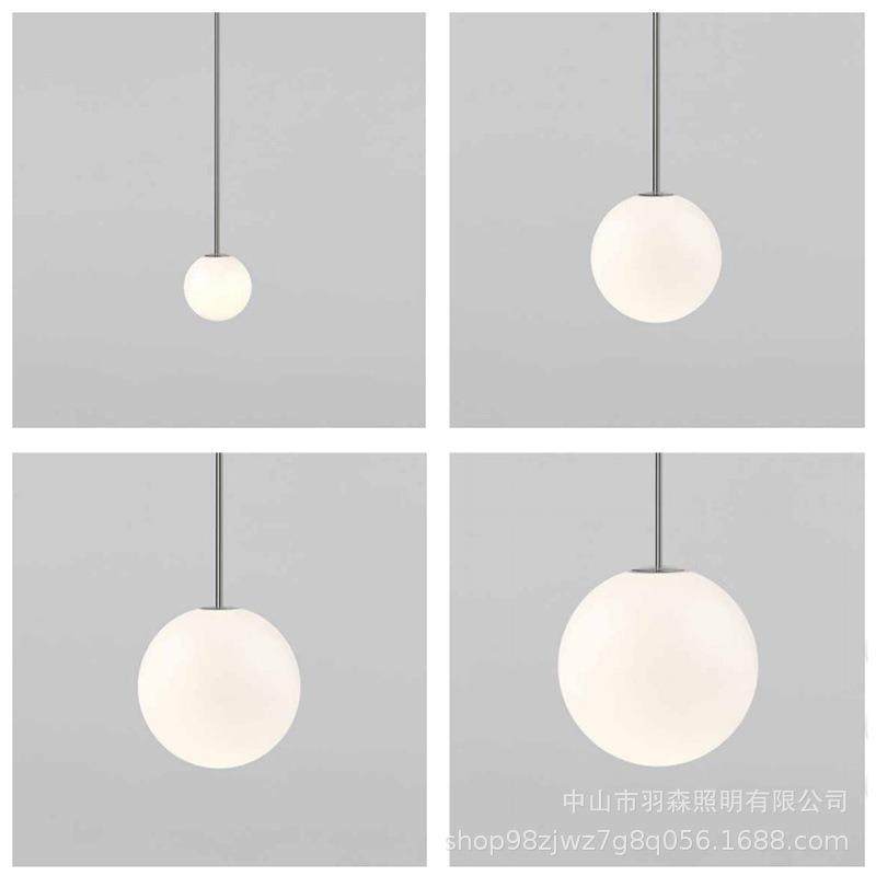 北欧设计师卧室床头餐厅小吊灯玻璃球吊杆灯具简约现代分子单头灯,家装灯饰光源,智能吊灯,淘宝优惠券,粉丝福利购,淘宝优惠卷