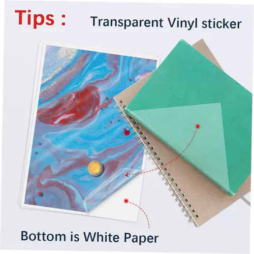 100 листов A4 прозрачная печатная виниловая наклейка 210*2