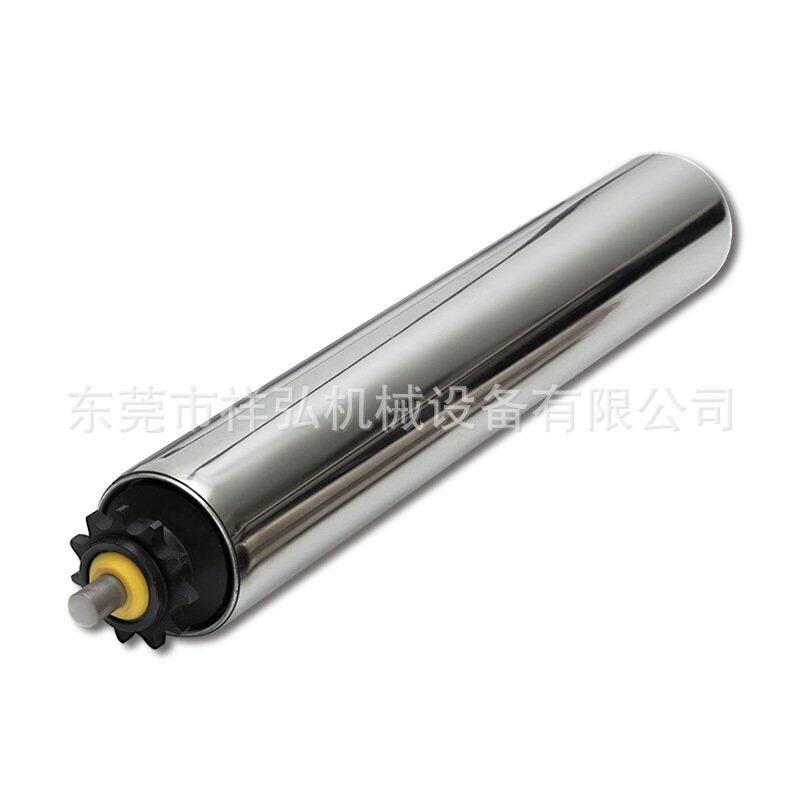 积放式双链轮辊筒 流水线滚筒无动力滚筒输送机安检机托辊滚筒