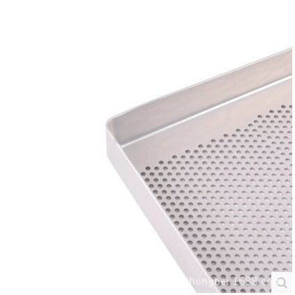 28*28cm 11寸正方形冲孔铝烤盘 家用四方形烤盘铝 带孔 烘焙模具