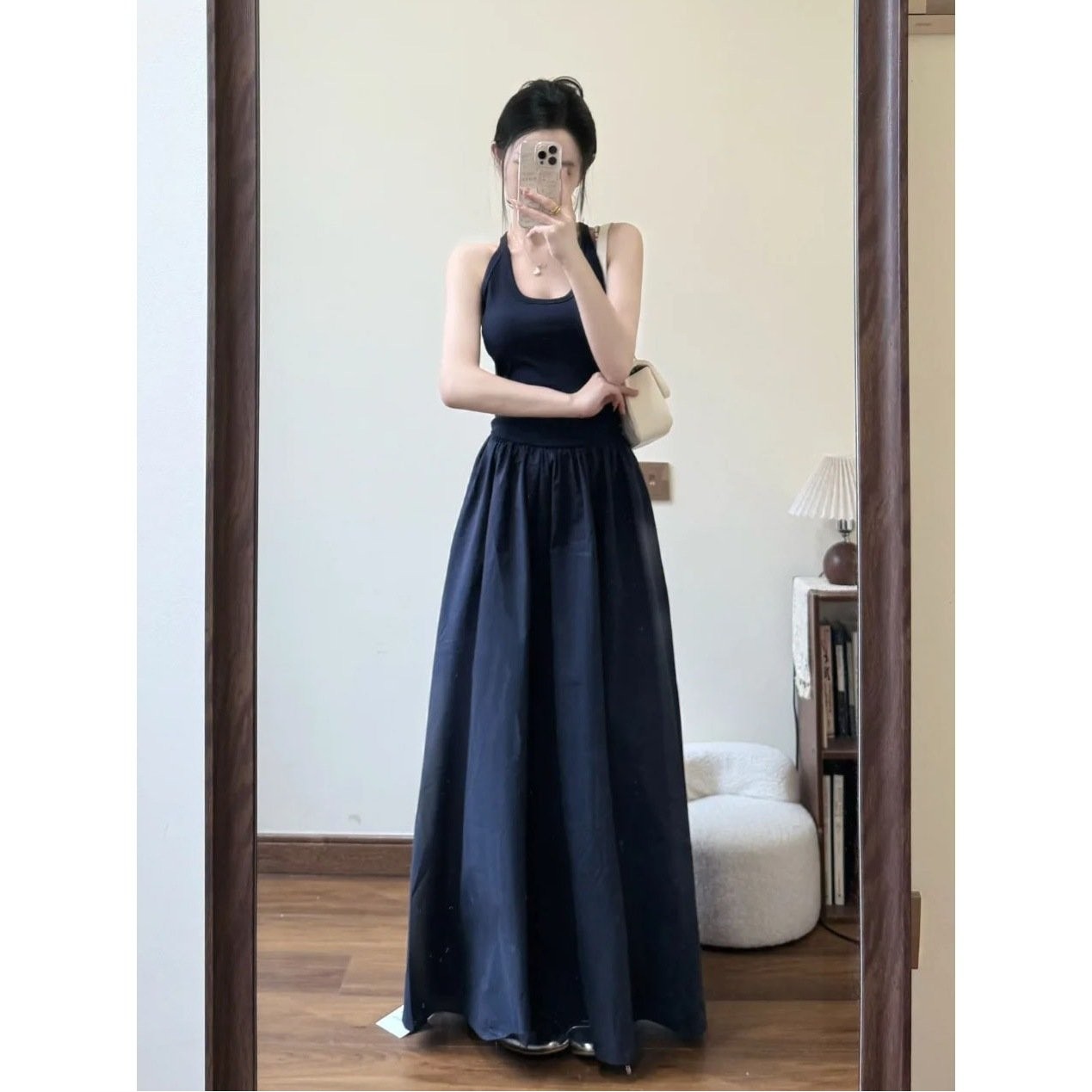 175高个子加长版纯欲风吊带连衣裙女夏季新款气质显瘦A字慵懒长裙,女装/女士精品,大码套装,淘宝优惠券,粉丝福利购,淘宝优惠卷