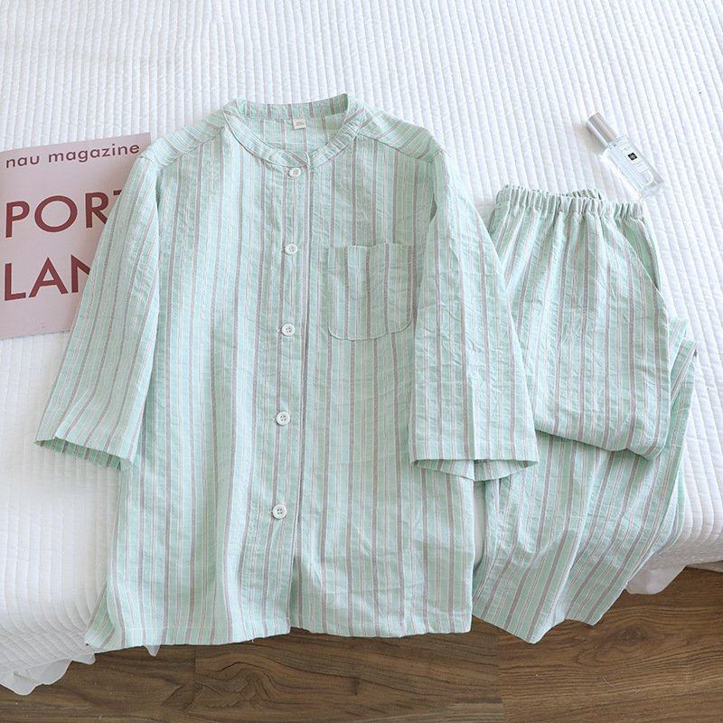 云涧全棉女士家居服七分袖九分裤套装夏季薄款睡衣宽松休闲简约风,孕妇装/孕产妇用品/营养,家居服套装,淘宝优惠券,粉丝福利购,淘宝优惠卷