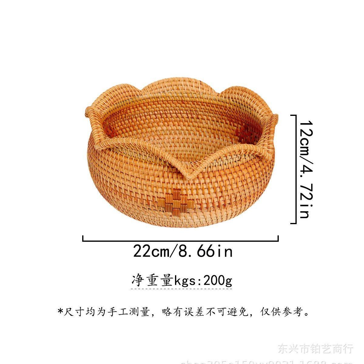 厂家  藤编织波浪收纳盒水果篮客厅餐厅家用收纳篮竹编,餐饮具,果盆/果盘/果篮,淘宝优惠券,粉丝福利购,淘宝优惠卷