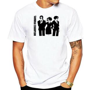 极速Samucrai Champloo Black And White Art New White Tees T-S