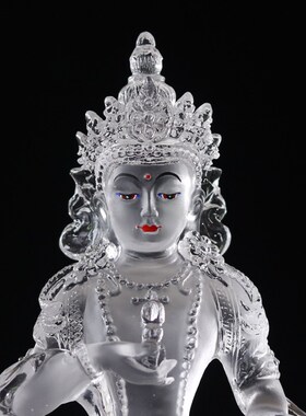 极速古法琉璃金刚萨埵佛像摆件家居供奉寺庙佛堂坐像W中式室内禅