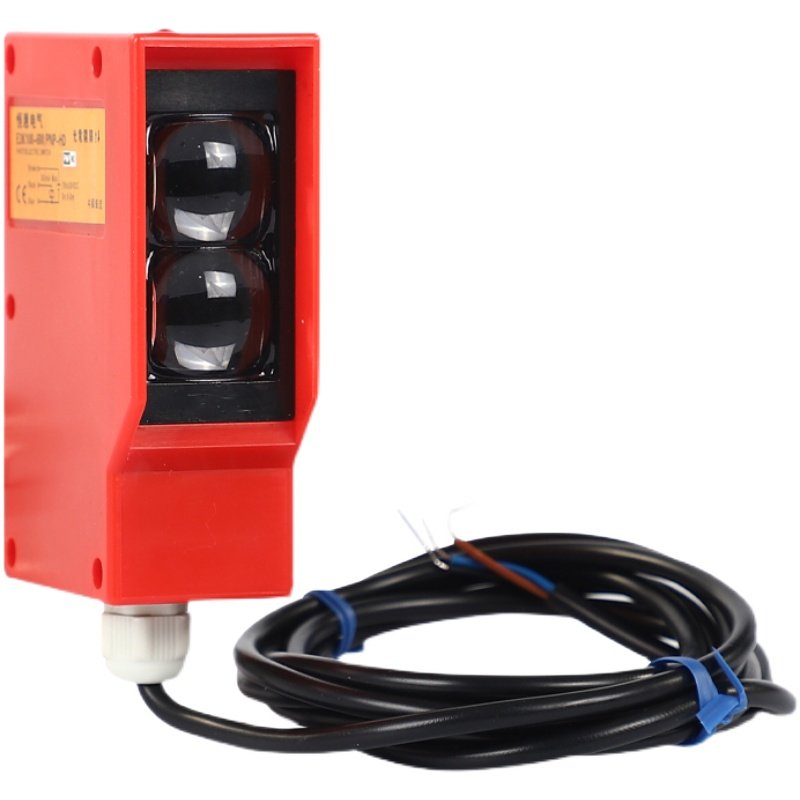 极速洗车机光电开关E3K100-6M传感器远距离漫P反射6米可调红外感