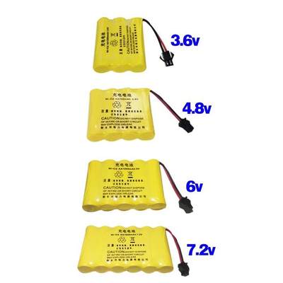 玩具遥控汽车充电电池组3.6v4.8v6v7.2vUSB充电线大容量通用包邮