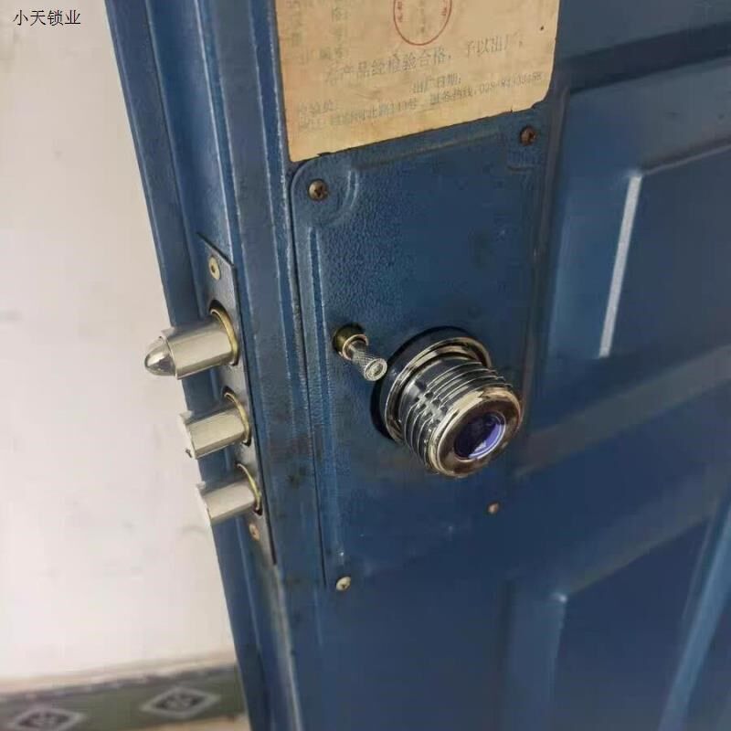老式防盗门锁自动碰锁家卫石牛十字锁升级C级叶片锁芯大门自动.