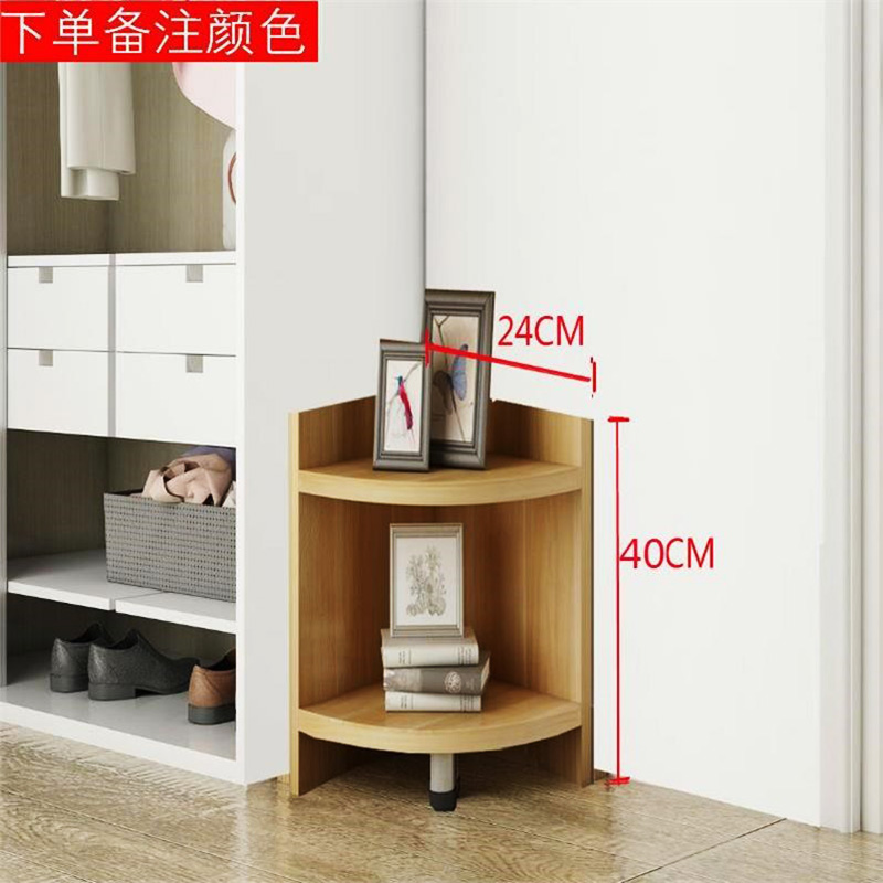 三角柜矮柜角柜厨房直角置物架边角墙角书桌小户型花架转角书架