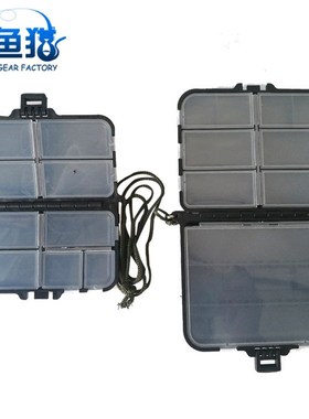 厂家供应鱼具小配件盒塑料盒下号大号渔具垂钓鱼钩盒可