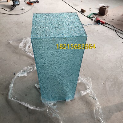 亚克力定制石头纹水波纹圆柱方柱展示摆件台有机玻璃弧形热弯加工