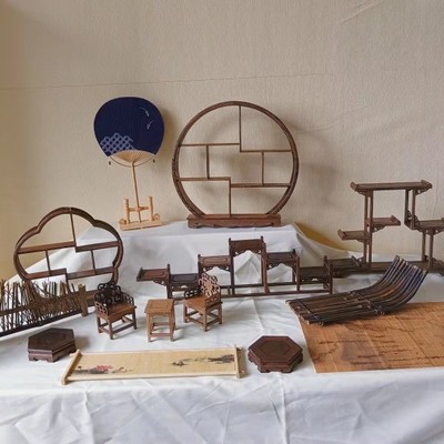 全新中式甜品台摆件展示架新中式摆台摆件订婚宴商业茶歇下午茶