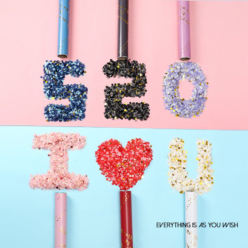 结婚用品大全婚庆喷彩带礼花加长礼炮手持婚礼喷筒手拧喷花包邮