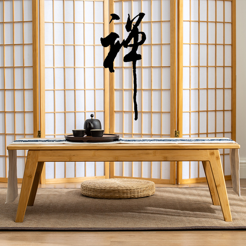 日式飘窗桌折叠飘窗小茶几实木榻榻米小桌子卧室坐地炕桌矮桌家用