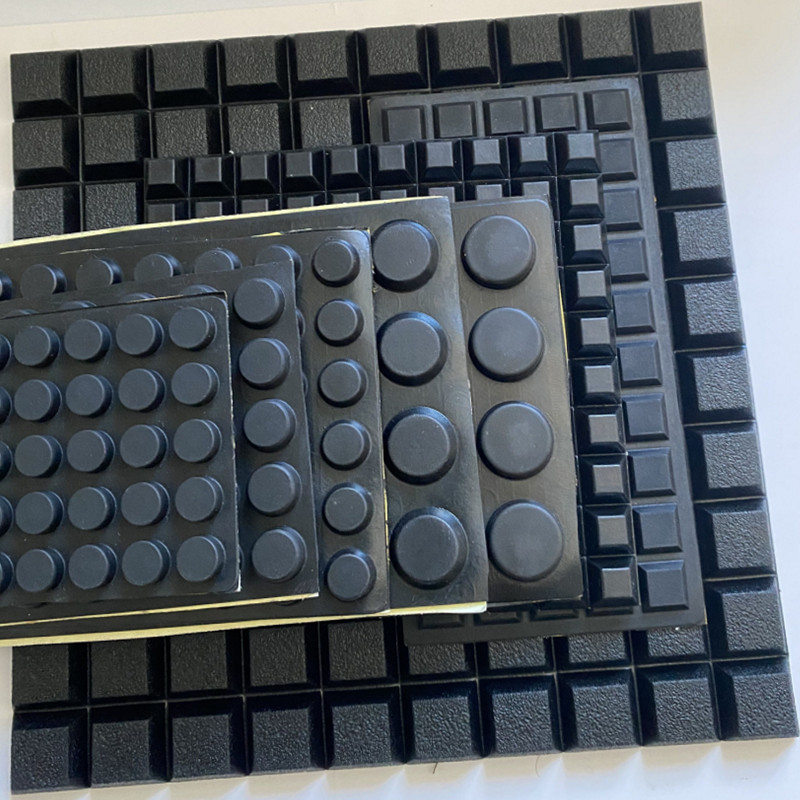 圆形方形自粘式橡胶脚垫桌椅震垫仪器垫脚机箱防滑防撞垫1000个