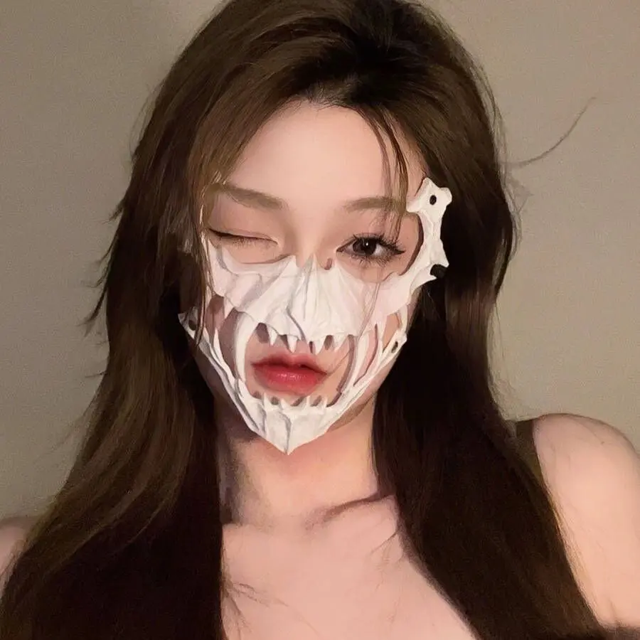 COS装扮二次元半脸面罩猛虎夜叉天狗人狼人面具派对演出装扮道具,节庆用品/礼品,面具,淘宝优惠券,粉丝福利购,淘宝优惠卷