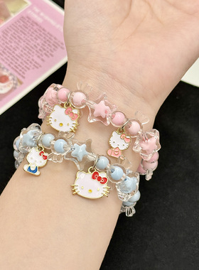 网红小清新情侣水晶串珠手链