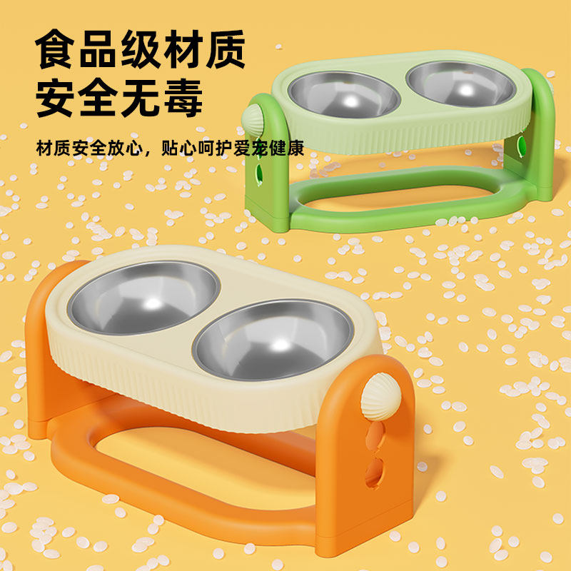 狗碗护颈狗盆狗狗饭盆吃饭桌宠物碗架子防打翻不锈钢加高架大型犬,宠物/宠物食品及用品,猫狗碗/慢食碗,淘宝优惠券,粉丝福利购,淘宝优惠卷