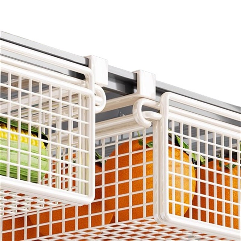 冰箱抽屉式收纳盒瓜果蔬菜保鲜冷冻挂篮内部悬挂厨房置物架托神器