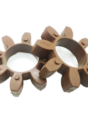 快速发货GR氟胶梅花垫星型v联轴器八角聚氨酯减震垫橡胶弹性缓冲