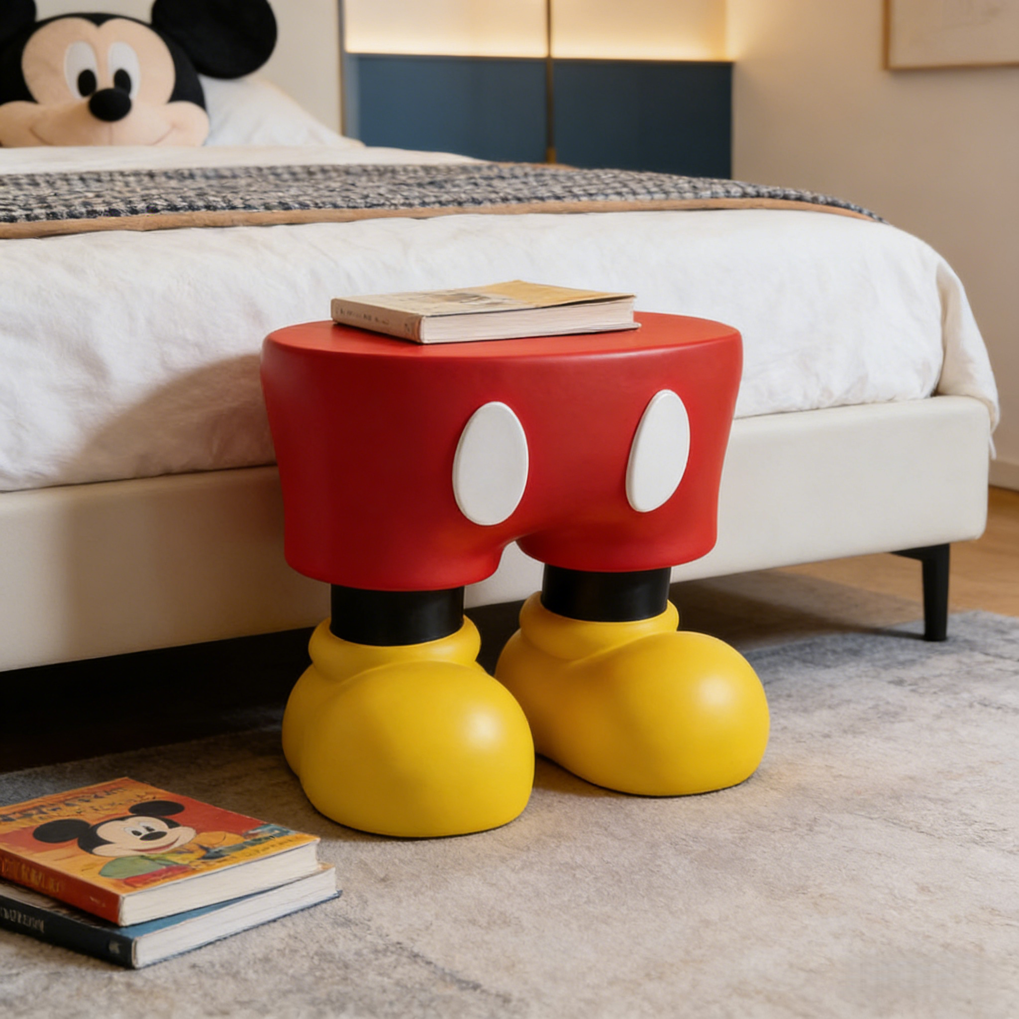 可爱米奇入户玄关小矮凳儿童生日礼物换鞋凳客厅装饰摆件手办,家居饰品,落地摆件,淘宝优惠券,粉丝福利购,淘宝优惠卷