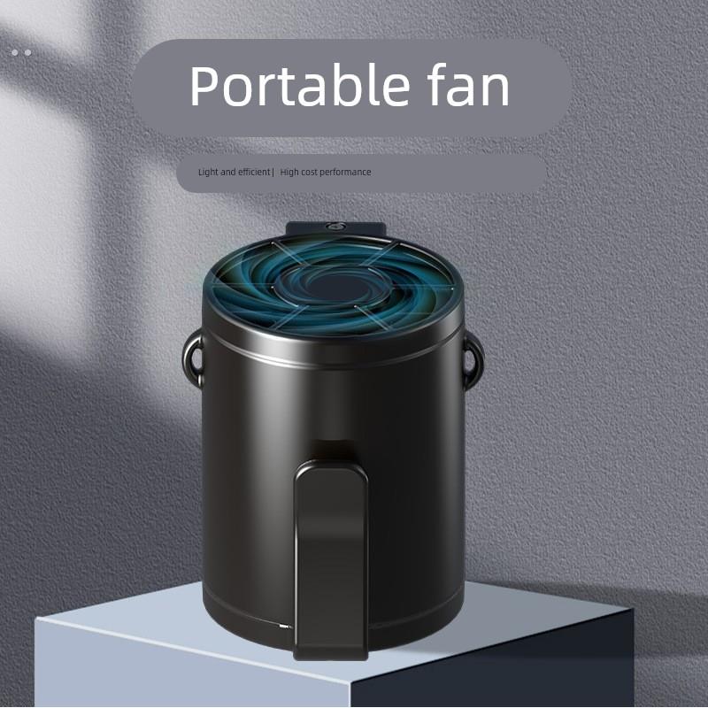 挂腰风扇随身夹腰挂脖便携式夏季消暑降温高温作业户外工地