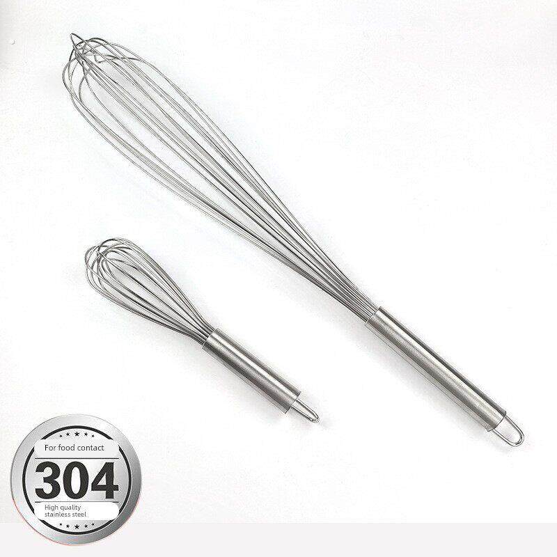 304不锈钢打蛋器手动加粗搅拌棒和面鸡蛋搅蛋器加长烘培工具家用
