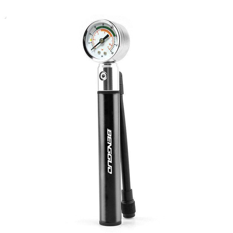 自行车打气筒家用通用带气压表新型高压便携式山地公路车骑行装备