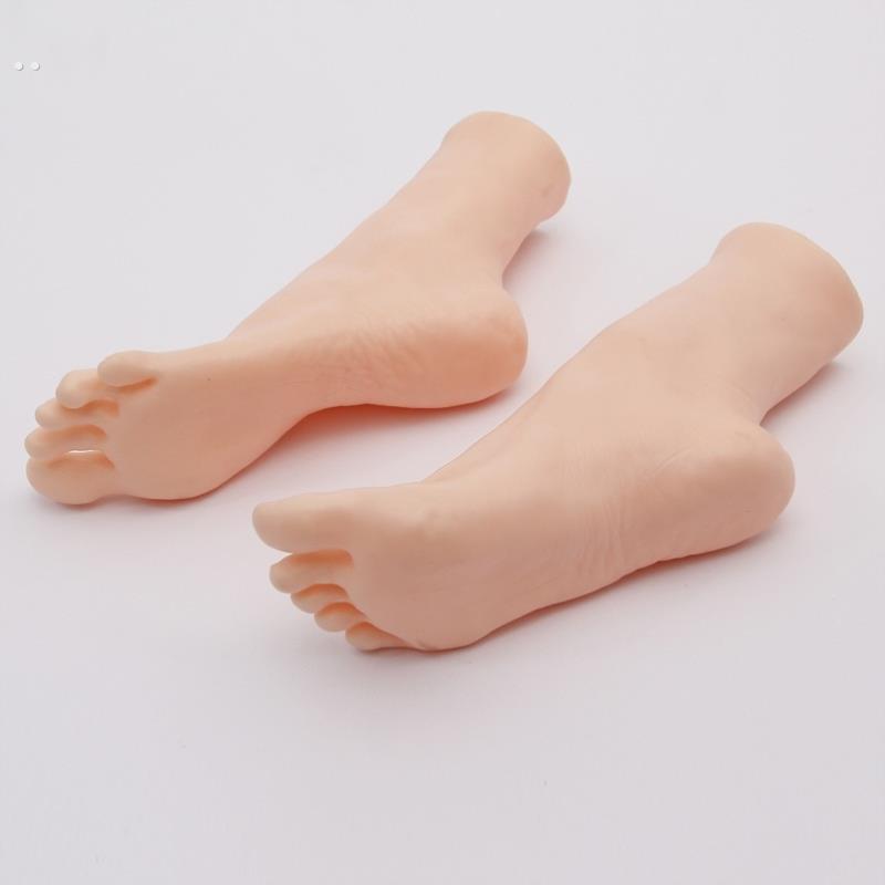 脚模仿真足模美脚直播道具足控模型玉足女脚假脚恋足展示道具
