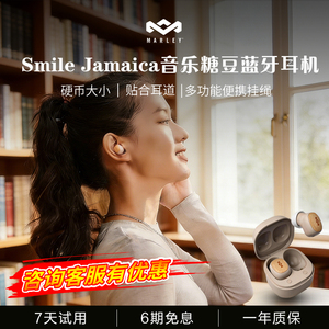 【下单享6期免息】马利之家SmileJamaica糖豆蓝牙耳机迷你袖珍