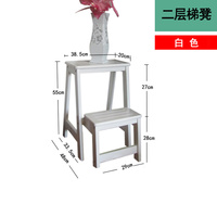 楠竹楼梯椅四层绝缘梯架 家用梯子两用多功能楼梯凳折叠靠背椅i.