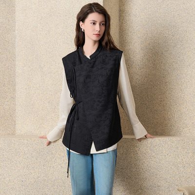 姚领YAOLY2025新品黑色马甲