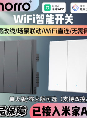 ahorro奥能已接入米家APP直连wifi智能开关小爱同学语音控制