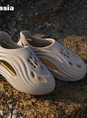 亚束异型洞洞鞋运动凉鞋男鞋2025夏季新款洞洞情侣凉鞋户外沙滩鞋