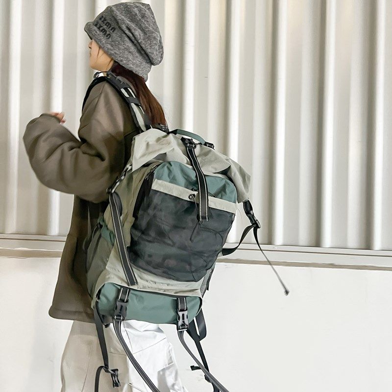 网红徒步双肩包包女轻便防水大容量露营包旅行书包运动户外背包,箱包皮具/热销女包/男包,双肩背包,淘宝优惠券,粉丝福利购,淘宝优惠卷