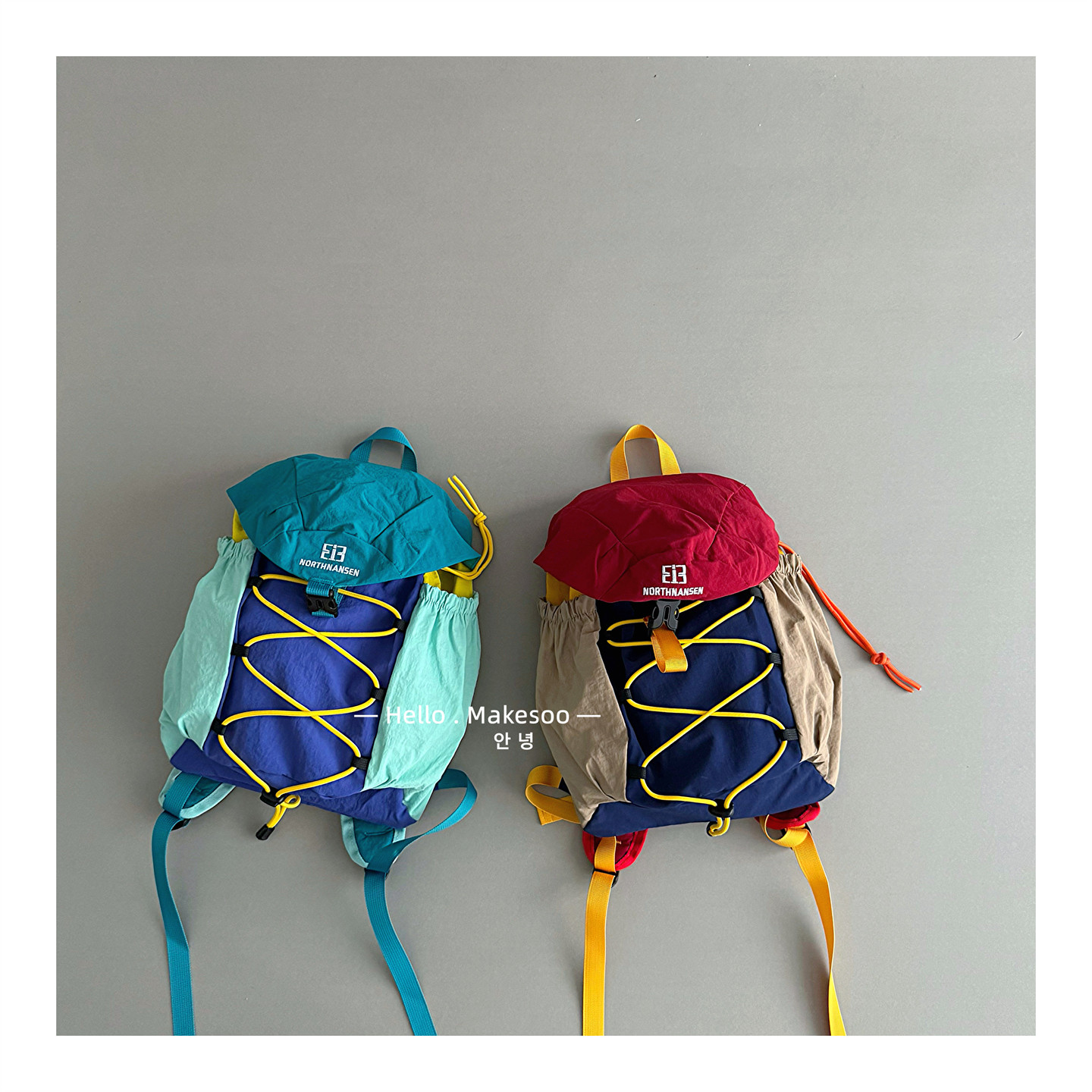 儿童双肩包速干撞色拼接户外包包轻量化登山旅行背包男女学生书包