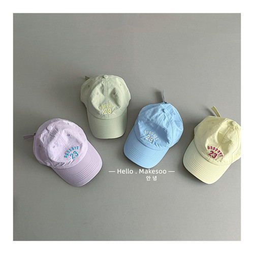 韩系宝宝夏季速干遮阳鸭舌帽