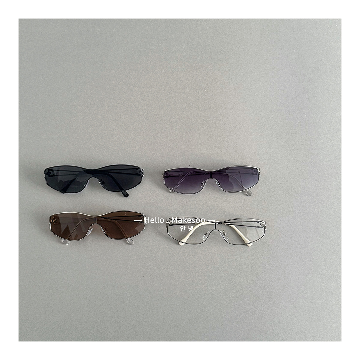 儿童眼镜春夏金属框百搭墨镜男童女宝户外出游凹造型遮阳太阳镜潮