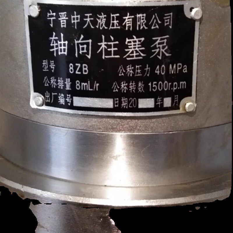 宁晋中天液压轴向柱塞泵2.5 s4 6 8 ZB ZB2 ZB1 ZZB1 ZZB2