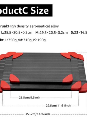 Fast Defrost Tray Thaw Froze Food Meat JFruit Quick Defrosti