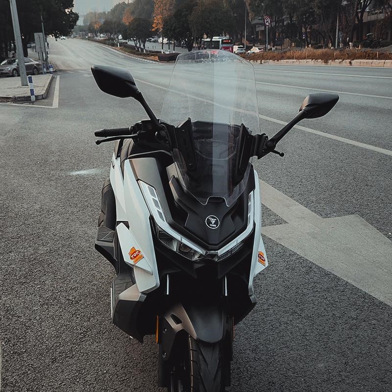 适用于无极SR250GT改装后视镜前移C支架配件反光镜sr250gt倒车镜