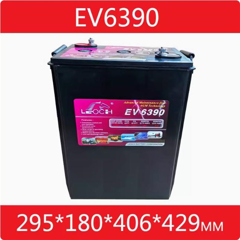理士蓄电池EeV6390升降平台EV6312 DT106 6v225ah洗地机观光车电