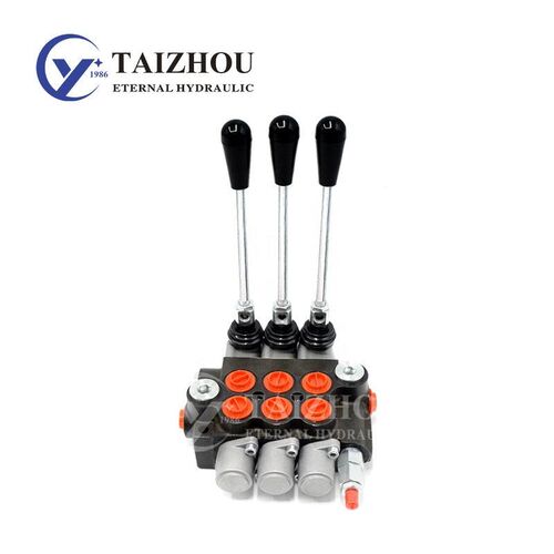 整体式手动液压多j路阀P40p80p20溢流阀水泥搅拌车液压控制阀