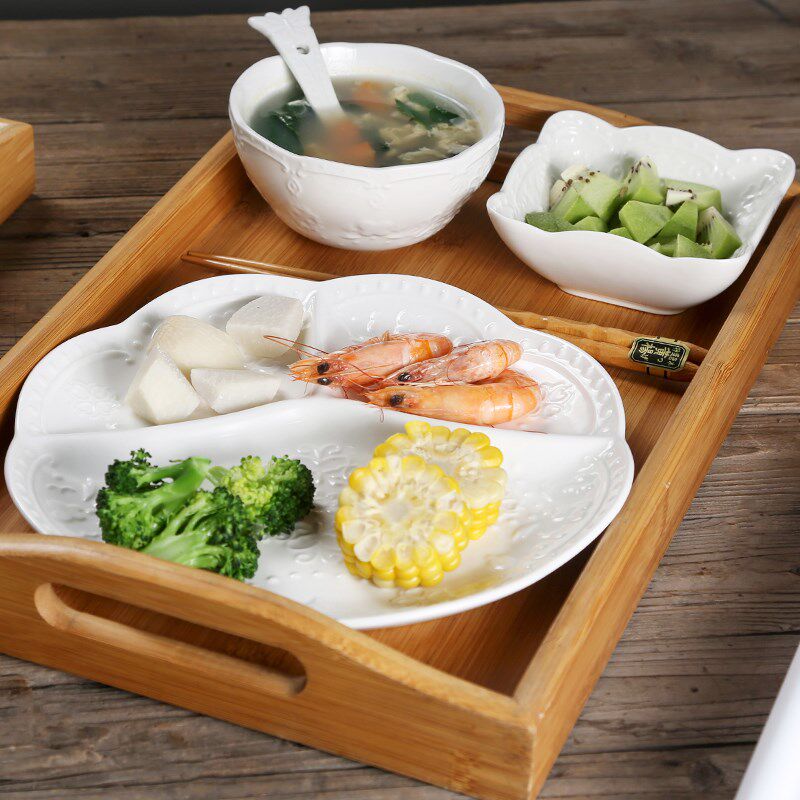 欧式月子餐具套装陶瓷减肥一人食餐盘月子会所Q医院产孕妇专用碗